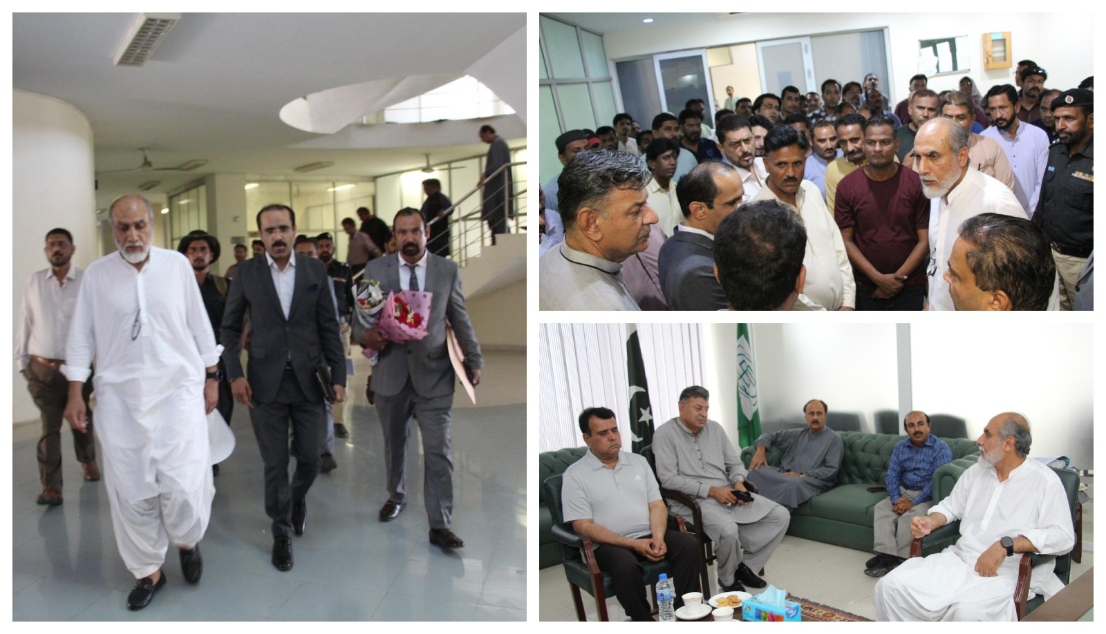 The Honorable Federal Minister for Science and Technology, Government of Pakistan, Mr. Khalid Hussain Magsi, paid an official visit to the Pakistan Standards and Quality Control Authority (PSQCA) Complex in Gulistan-e-Johar, Karachi, on 23rd April 2025.