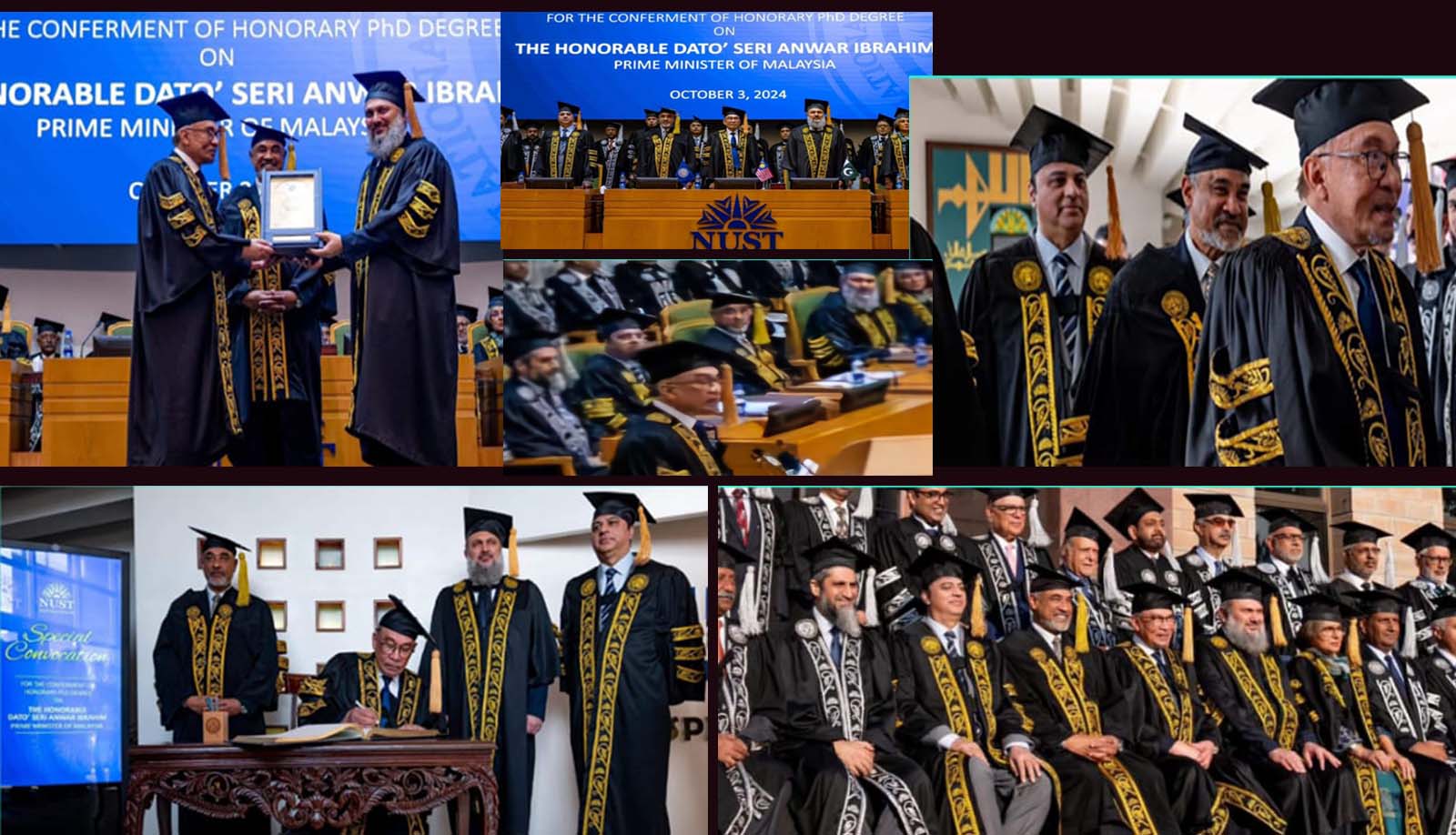 For The Conferment of Honorary PhD Degree on The Honorable Dato' Seri Anwar Ibrahim President of Malaysia